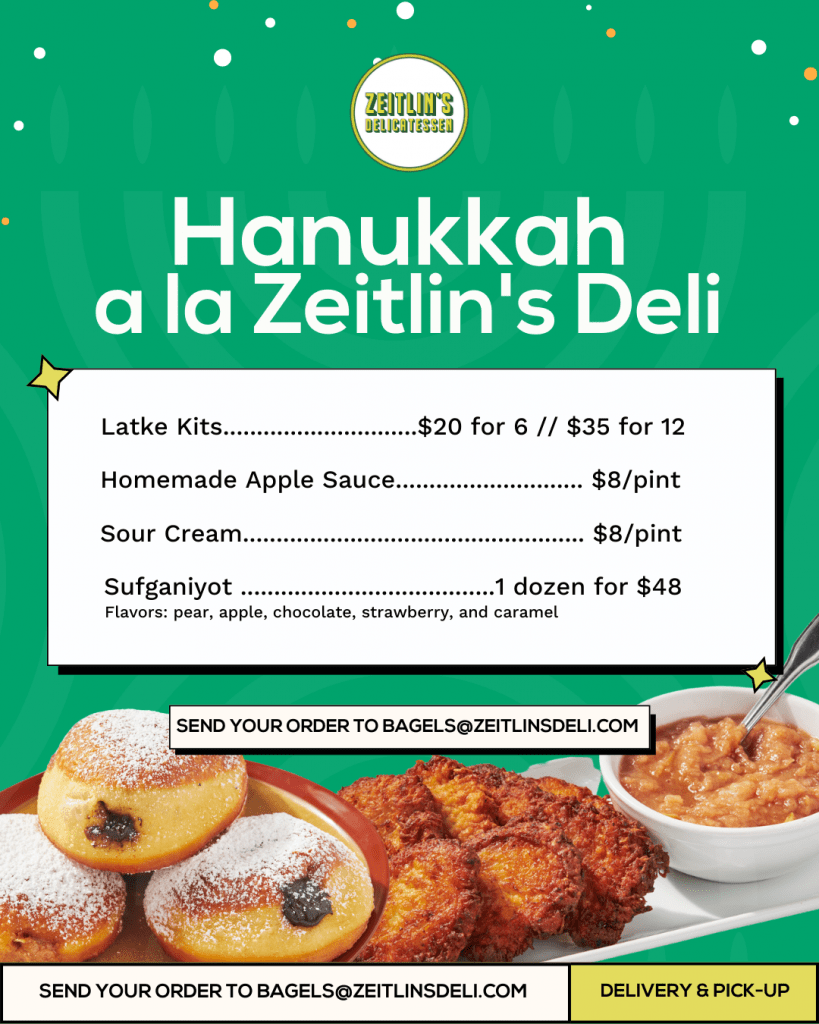 zeitlins Hanukkah Catering chitribe