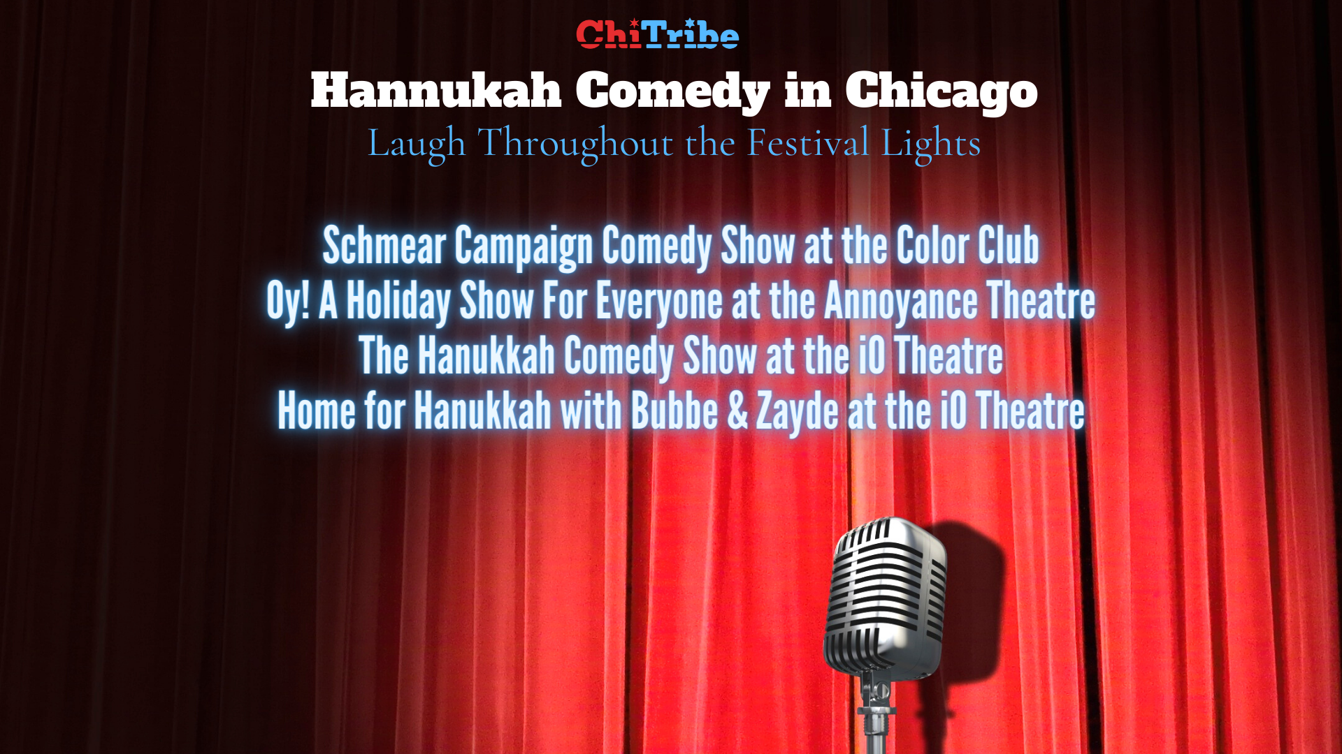 Hannukah Comedy ChiTribe 2023